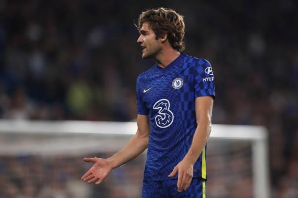 Marcos Alonso of Chelsea during the UEFA Champions League group H match between Chelsea FC and Zenit St. Petersburg at Stamford Bridge on September...