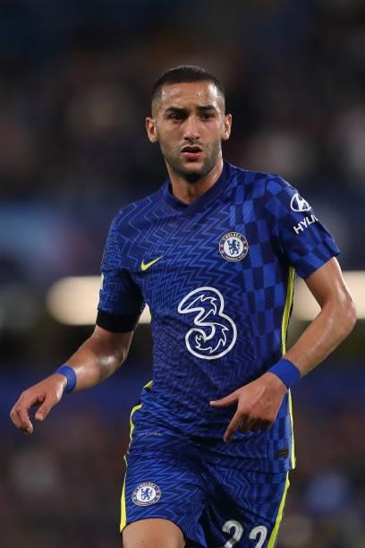 Hakim Ziyech of Chelsea during the UEFA Champions League group H match between Chelsea FC and Zenit St. Petersburg at Stamford Bridge on September...