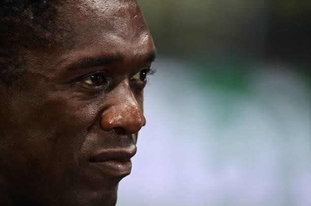 Former Dutch player turned coach, and television commentator, Clarence Seedorf is pictured prior to the UEFA Champions League Group D football match...