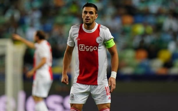 Dusan Tadic of AFC Ajax during the Group C - UEFA Champions League match between Sporting CP and AFC Ajax at Estadio Jose Alvalade on September 15,...