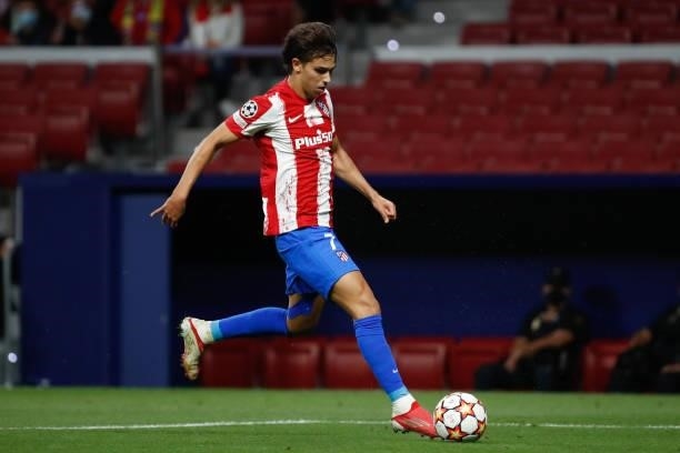 Joao Felix of Atletico de Madrid in action during the UEFA Champions League match between Atletico de Madrid and FC Porto at Wanda Metropolitano in...