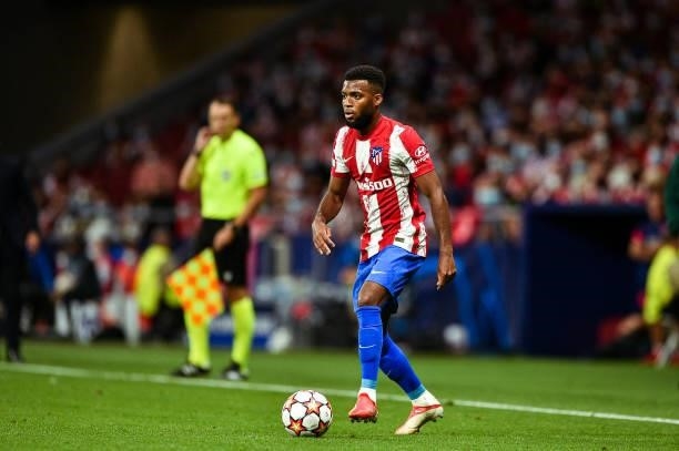 Thomas Lemar during UEFA Champions League match between Atletico de Madrid and FC Porto at Wanda Metropolitano on September 15, 2021 in Madrid, Spain.