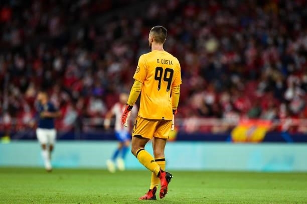 Diogo Costa during UEFA Champions League match between Atletico de Madrid and FC Porto at Wanda Metropolitano on September 15, 2021 in Madrid, Spain.