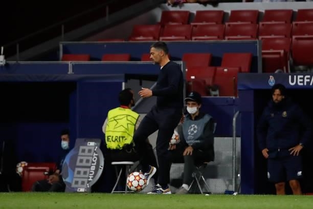 Sergio Conceicao of FC Porto during the UEFA Champions League match between Atletico de Madrid and FC Porto at Wanda Metropolitano in Madrid, Spain.