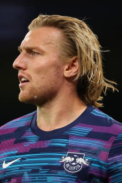 Emil Forsberg of RB Leipzig during the UEFA Champions League group A match between Manchester City and RB Leipzig at Etihad Stadium on September 15,...