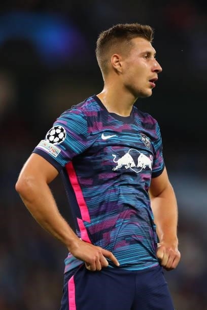 Willi Orban of RB Leipzig during the UEFA Champions League group A match between Manchester City and RB Leipzig at Etihad Stadium on September 15,...