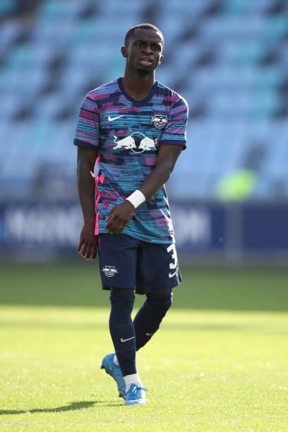 Owusu Soloman of RB Leipzig during the UEFA Youth League match between Manchester City and RB Leipzig at Manchester City Football Academy on...