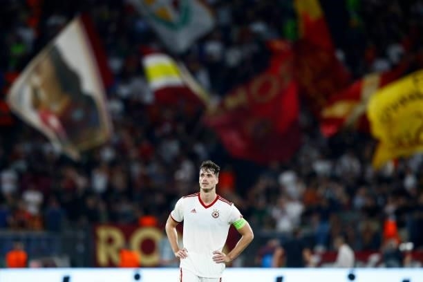Jurgen Mattheij of CSKA Sofia looks dejected during the UEFA Europa Conference League group C match between AS Roma and CSKA Sofia at Stadio Olimpico...