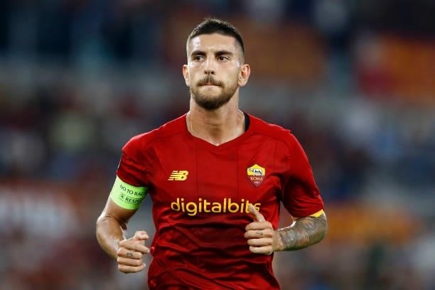 Lorenzo Pellegrini of AS Roma looks on during the UEFA Europa Conference League group C match between AS Roma and CSKA Sofia at Stadio Olimpico on...