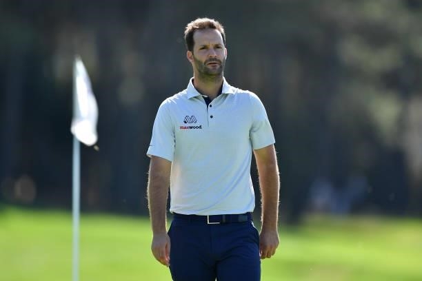 Christopher Mivis of Belgium looks on during Day Two of the Hopps Open de Provence at Golf International de Pont Royal on September 17, 2021 in...