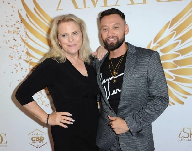 Kelly Bennett and George Rojas attend the Cover Release Of "Amare Legacy Issue