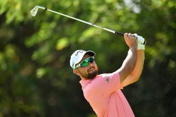 Filip Mruzek of Czech Republic plays his tee shot on the 5th hole during Day Three of the Hopps Open de Provence at Golf International de Pont Royal...