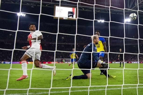 Danilo scores the 8-0 for Ajax during the Dutch Eredivisie match between Ajax Amsterdam and SC Cambuur at the Johan Cruijff ArenA on September 18,...