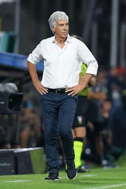 Gian Piero Gasperini manager of Atalanta BC during the Serie A match between US Salernitana 1919 and Atalanta BC at Stadio Arechi, Salerno, Italy on...