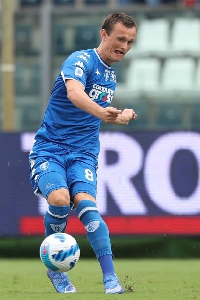 Liam Henderson of Empoli FC in action during the Serie A match between Empoli FC and UC Sampdoria at Stadio Carlo Castellani on September 19, 2021 in...
