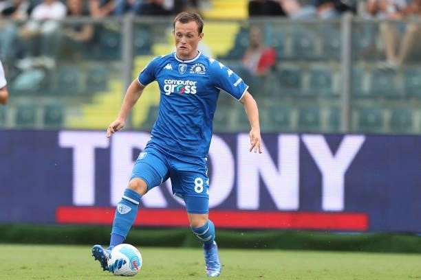 Liam Henderson of Empoli FC in action during the Serie A match between Empoli FC and UC Sampdoria at Stadio Carlo Castellani on September 19, 2021 in...