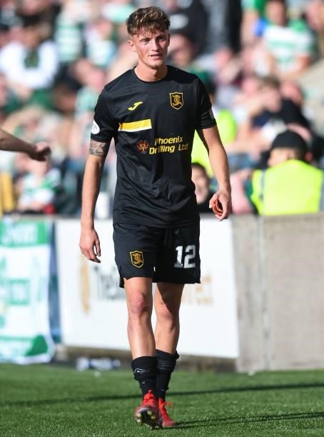 Livingston's Ben Williamson during a cinch Premiership match between Livingston and Celtic at the Tony Macaroni Arena on September 19 in Livingston,...