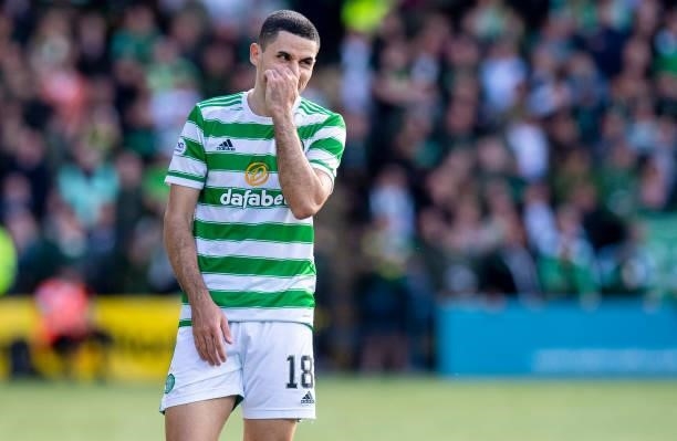 Celtic's Tom Rogic during a cinch Premiership match between Livingston and Celtic at the Tony Macaroni Arena on September 19 in Livingston, Scotland.