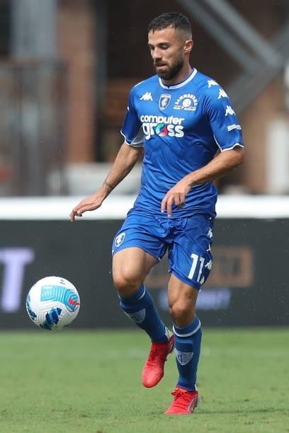 Federico Di Francesco of Empoli FC in action during the Serie A match between Empoli FC and UC Sampdoria at Stadio Carlo Castellani on September 19,...