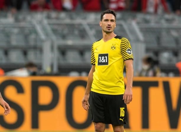 Mats Hummels in action during the Bundesliga match between Borussia Dortmund and 1. FC Union Berlin on September 19, 2021 in Dortmund, Germany.