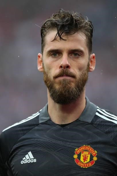 David de Gea of Manchester United during the Premier League match between West Ham United and Manchester United at London Stadium on September 19,...