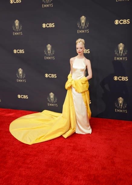 Anya Taylor-Joy from The Queens Gambit attends the 73RD EMMY AWARDS on Sunday, Sept. 19 on the CBS Television Network and available to stream live...