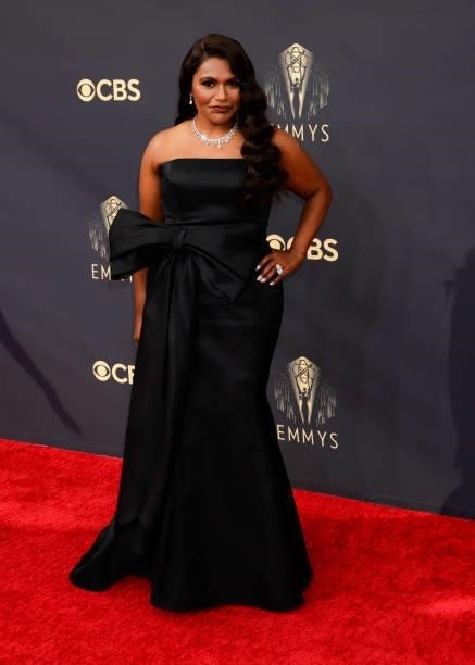 Mindy Kaling attends the 73RD EMMY AWARDS on Sunday, Sept. 19 on the CBS Television Network and available to stream live and on demand on Paramount+.