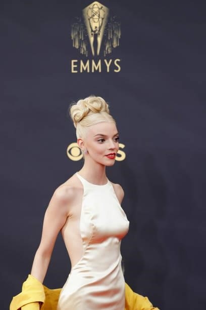 Anya Taylor-Joy from The Queens Gambit attends the 73RD EMMY AWARDS on Sunday, Sept. 19 on the CBS Television Network and available to stream live...