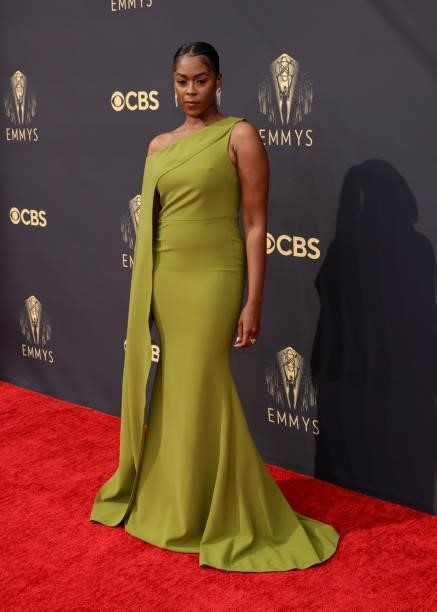 Moses Ingram attends the 73RD EMMY AWARDS on Sunday, Sept. 19 on the CBS Television Network and available to stream live and on demand on Paramount+.