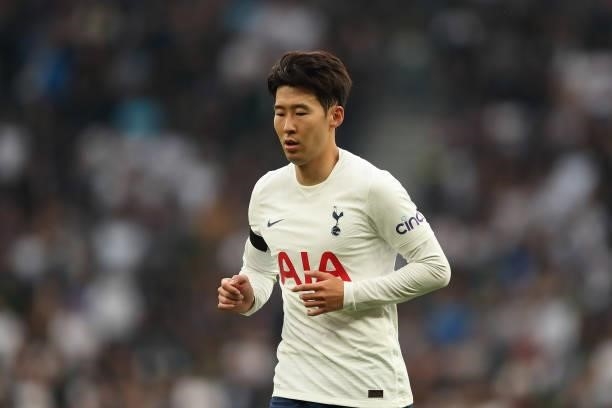 Son Heung-Min of Tottenham Hotspur during the Premier League match between Tottenham Hotspur and Chelsea at Tottenham Hotspur Stadium on September...