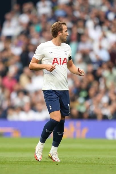 Harry Kane of Tottenham Hotspur during the Premier League match between Tottenham Hotspur and Chelsea at Tottenham Hotspur Stadium on September 19,...