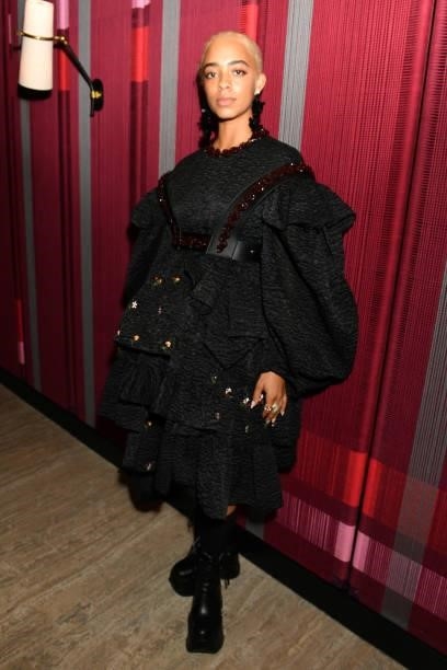 Kelsey Lu attends the Dazed, Fashion East and Browns Fashion celebration of 20 years of Fashion East at The Standard London on September 20, 2021 in...