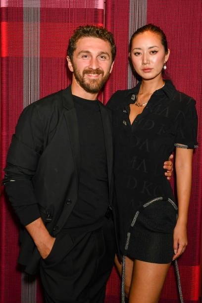David Koma and Betty Bachz attend the Dazed, Fashion East and Browns Fashion celebration of 20 years of Fashion East at The Standard London on...