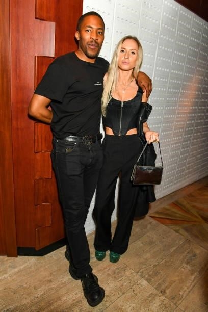 James Massiah and Angelica Mandy attend the Dazed, Fashion East and Browns Fashion celebration of 20 years of Fashion East at The Standard London on...