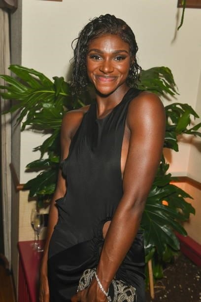 Dina Asher-Smith attends the Dazed, Fashion East and Browns Fashion celebration of 20 years of Fashion East at The Standard London on September 20,...