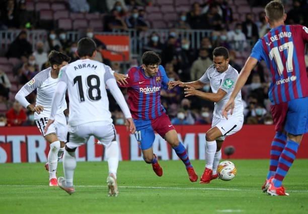 Yusuf Demir during the match between FC Barcelona and Granada CF, corresponding to the week 5 of the group A of the Liga Santander, played at the...