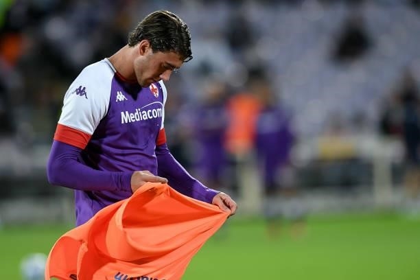 Dusan Vlahovic of ACF Fiorentina during the Serie A match between ACF Fiorentina and FC Internazionale at Stadio Artemio Franchi, Florence, Italy on...