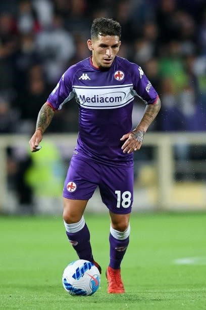 Lucas Torreira of ACF Fiorentina during the Serie A match between ACF Fiorentina and FC Internazionale at Stadio Artemio Franchi, Florence, Italy on...