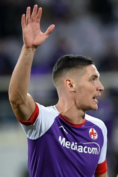 Nikola Milenkovic of ACF Fiorentina during the Serie A match between ACF Fiorentina and FC Internazionale at Stadio Artemio Franchi, Florence, Italy...