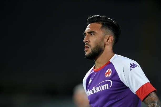Nicolas Gonzalez of ACF Fiorentina looks on during the Serie A match between ACF Fiorentina and FC Internazionale at Stadio Artemio Franchi,...