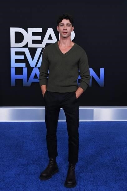 Actor Isaac Powell arrives for the premiere of "Dear Evan Hansen