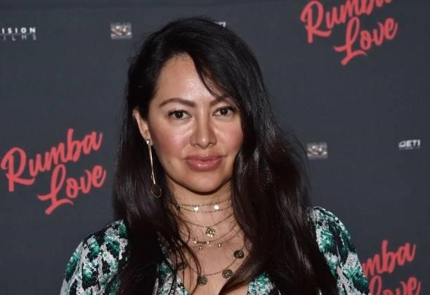 Mexican actress Keyla Wood arrives for the premiere of "Rumba Love