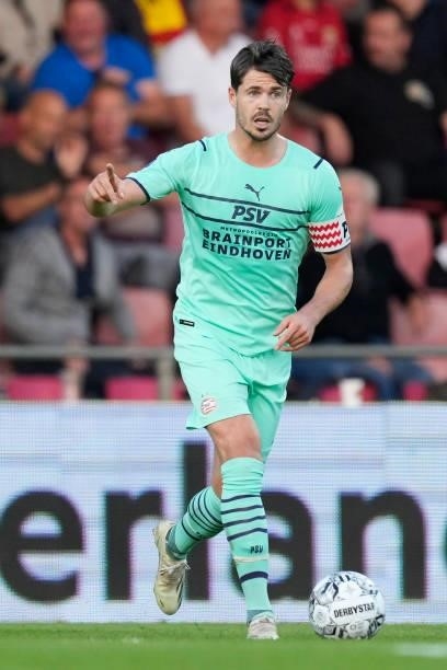 Marco van Ginkel of PSV during the Dutch Eredivisie match between Go Ahead Eagles v PSV at the De Adelaarshorst on September 22, 2021 in Deventer...