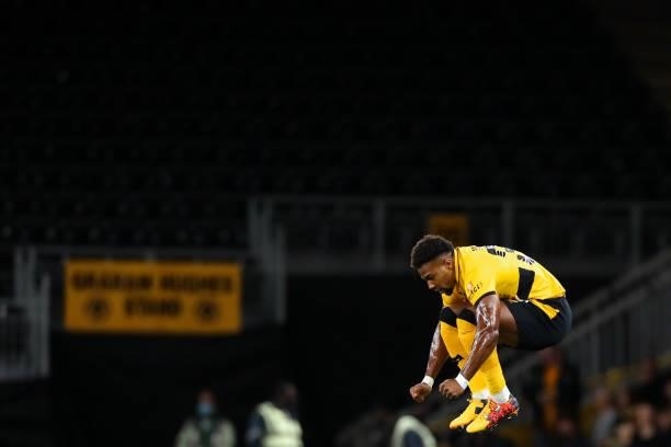 Adama Traore of Wolverhampton Wanderers during the Carabao Cup Third Round match between Wolverhampton Wanderers and Tottenham Hotspur at Molineux on...