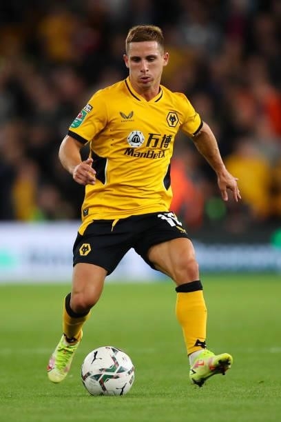Fabio Silva of Wolverhampton Wanderers during the Carabao Cup Third Round match between Wolverhampton Wanderers and Tottenham Hotspur at Molineux on...