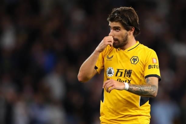 Ruben Neves of Wolverhampton Wanderers during the Carabao Cup Third Round match between Wolverhampton Wanderers and Tottenham Hotspur at Molineux on...