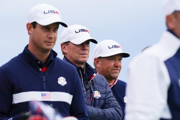 Harris English of team United States during a practice round for the 2020 Ryder Cup at Whistling Straits on September 23, 2021 in Kohler, Wisconsin.