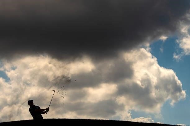 Jordan Wrisdale of England plays his second shot at the 7th hole during Day Two of the Open de Portugal at Royal Obidos at Royal Obidos Spa & Golf...