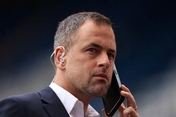 Sport pundit Joe Cole during the Premier League match between Chelsea and Manchester City at Stamford Bridge on September 25, 2021 in London, England.