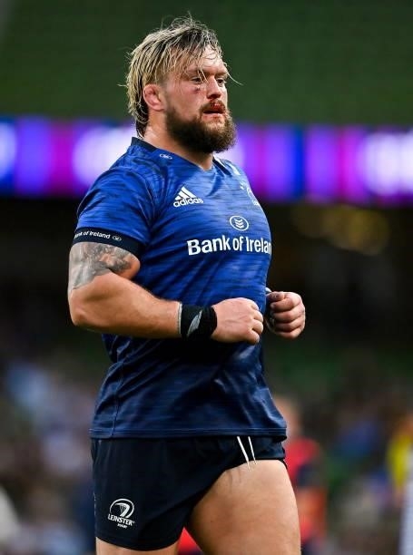 Dublin , Ireland - 25 September 2021; Andrew Porter of Leinster during the United Rugby Championship match between Leinster and Vodacom Bulls at...